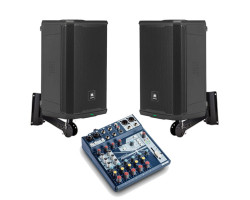 Акустична система 2 колонки JBL EON712 + мікшер